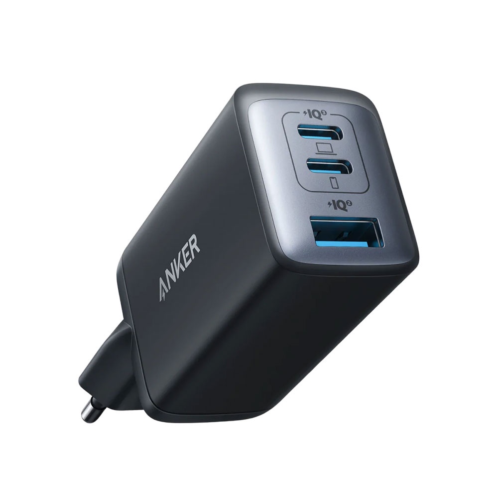 Carregador Rápido Triplo Nano II GaN 65W - 2x USB-C + 1x USB-A - Anker 735