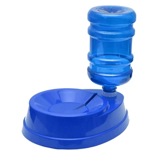 Bebedouro Automático Dosador Não Molha Pelos Longos 1L com Galão para Cães