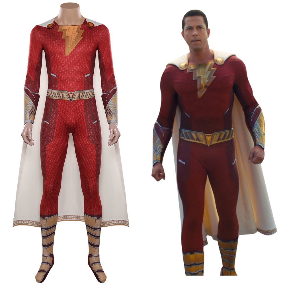Shazam ! Fúria Do Deus-Cosplay Traje De Fantasia De Halloween