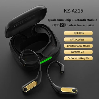 KZ AZ15 Atualização De Fones De Ouvido Sem Fio Compatível Com Bluetooth 5.2 Cabo Gancho B/C Conector PIN Caixa De Carga