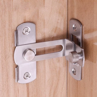 Fecho Trava Tranca Angular L 90° P/ Gavetas Portas Janelas Tramela Trinco