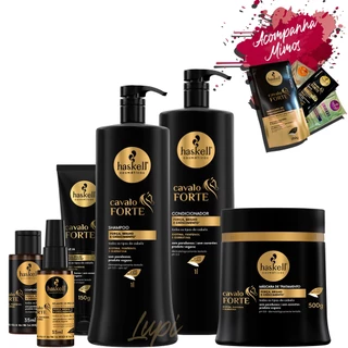 Kit Haskell Cavalo Forte Sh Cond 1l Masc 500 Completo 6 itens