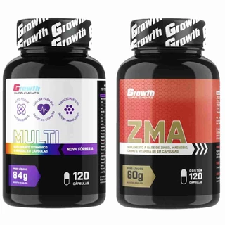 Multivitaminico 120 Caps + Zma 120 Caps Growth Supplements