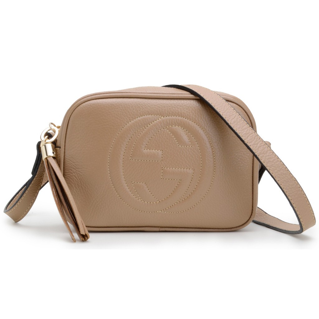 Bolsa Tiracolo Gucci Soho Disco Bege Original - ABSD5