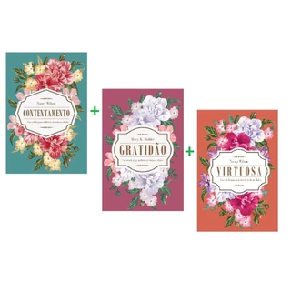 Kit 3 Livros | Contentamento + Gratidão + Virtuosa | NANCY WILSON e MARY K. MOHLER em Oferta na Shopee