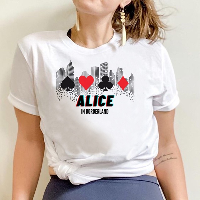 Camiseta 7 Copas Alice in borderland Série Jogo Streetwear