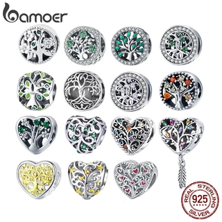 Bamoer Silver 925 Spring Series Tree of Life Beads DIY Gifts Fashion Accessories Fit wth Bracelet em Oferta na Shopee