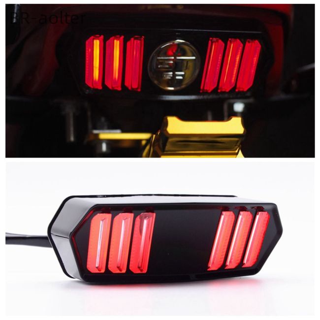 TER Lâmpada Traseira De Motocicleta LED Indicadores De Parada De Freio De Funcionamento Giro Da Para Honda MSX125