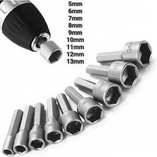 Conjunto Jogo de Bits Soquete Canhão Parafusadeira 5 A 13mm