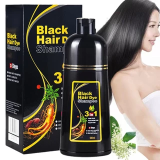 DINBRDH 500ml Shampoo Tintura Para Cabelos Pretos Tratamento Anti Caspa Dermatite Psoríase Cuidados Com A Coceira Em Flocos I8M0