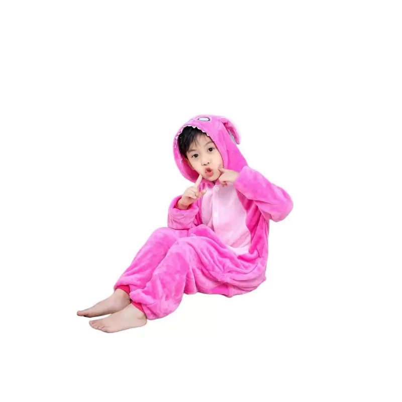 Pijama Stitch Angel Infantil Macacão A Pronta Entrega