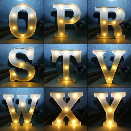 Luminária Letras De Led Luminosa Letreiro Branca Luz Festa Shopee Brasil