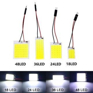 Branco T10 W5w Cob 24SMD 36SMD 48SMD BA9S Lâmpada De Teto Para Carro Leitura Interna Do Porta-Malas Festoon 12V