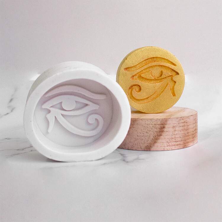 Molde de Silicone Olho de Hórus Redonda Ib-1756