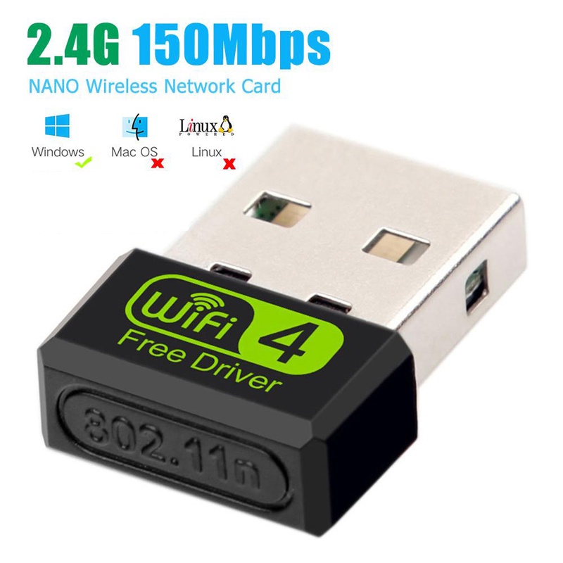 Adaptador sem fio mini usb wifi 802 11n mt7601 150mbps receptor dongle