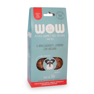 Petisco Para Cães Wow Gourmet Natural Lombinho e Orégano - 50g