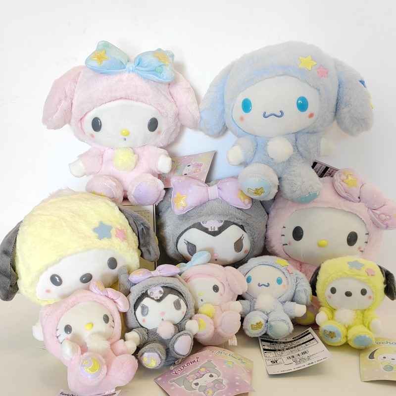 Sanrio Kawaii Kuromi Hello Kitty My Melody Cinnamoroll Brinquedos De Pelúcia Macia Para Crianças Presentes