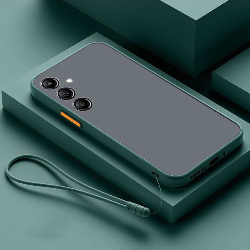 [Samsung Galaxy M54 M14 M53 M33 M23 M52 5G M31 Translúcido Acrílico Caixa De Doces Fosca Transparente Tampa Traseira De Plástico Fosco