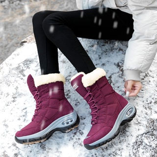 Inverno Novas Botas Femininas Quentes Para Esportes Ao Ar Livre De Neve Antiderrapantes À Prova D