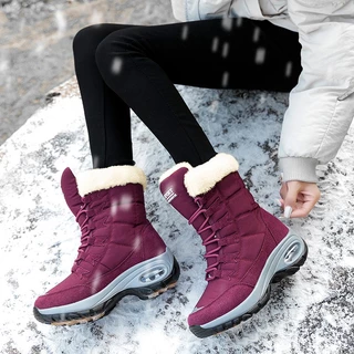 Inverno Novas Botas Femininas Quentes Para Esportes Ao Ar Livre De Neve Antiderrapantes À Prova D