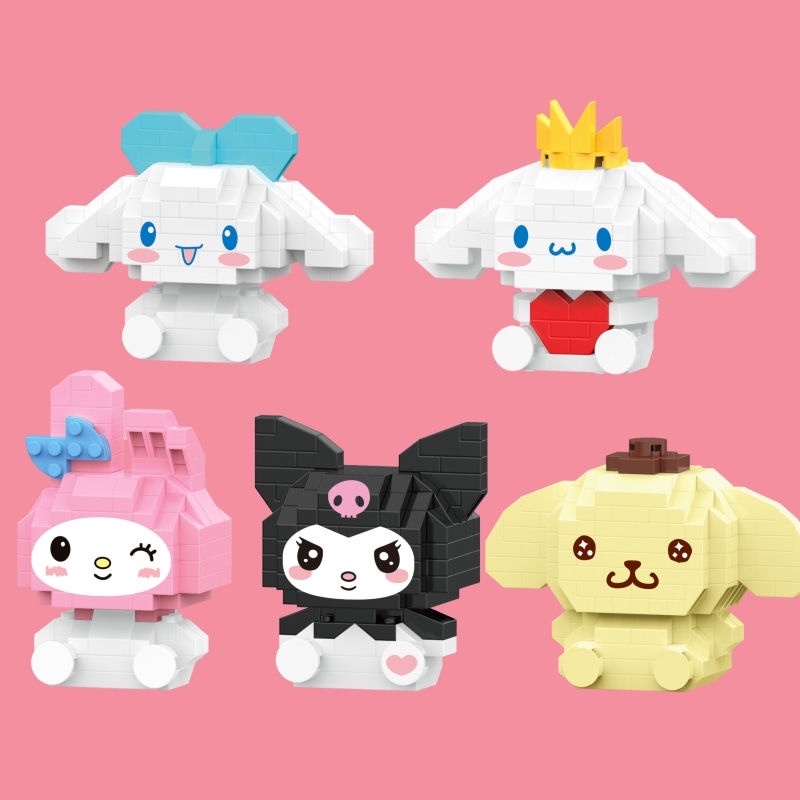 Sanrio personagens hello kitty mymelody kuromi cinnamoroll pompom purin  pequena estrela gêmea coletar ornamentos boneca modelo de brinquedo  presentes - AliExpress