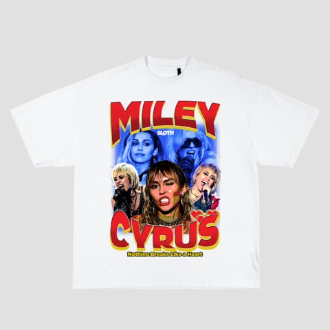 Camiseta Miley Cyrus T shirt Streetwear Unissex Algodão Lançamento Pronta Entrega