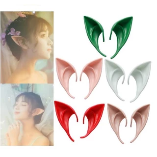 Halloween 1 Par De Orelhas De Anjo Elfos De Orelha De Látex Festa Falsa Cosplay Fada De Decoração De Fantasias