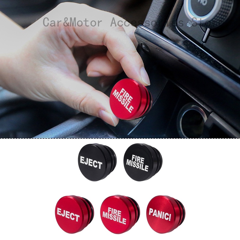 Botão De Ejeção Universal Tampa Do Isqueiro Carro Acessórios De Alumínio Para Automóveis