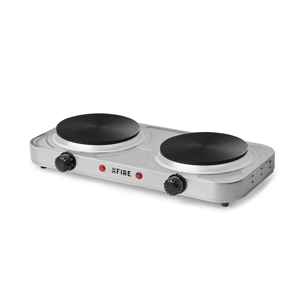 Fogão Cooktop Elétrico Mesa 2 Bocas Xfire 2000w 220v Prateado