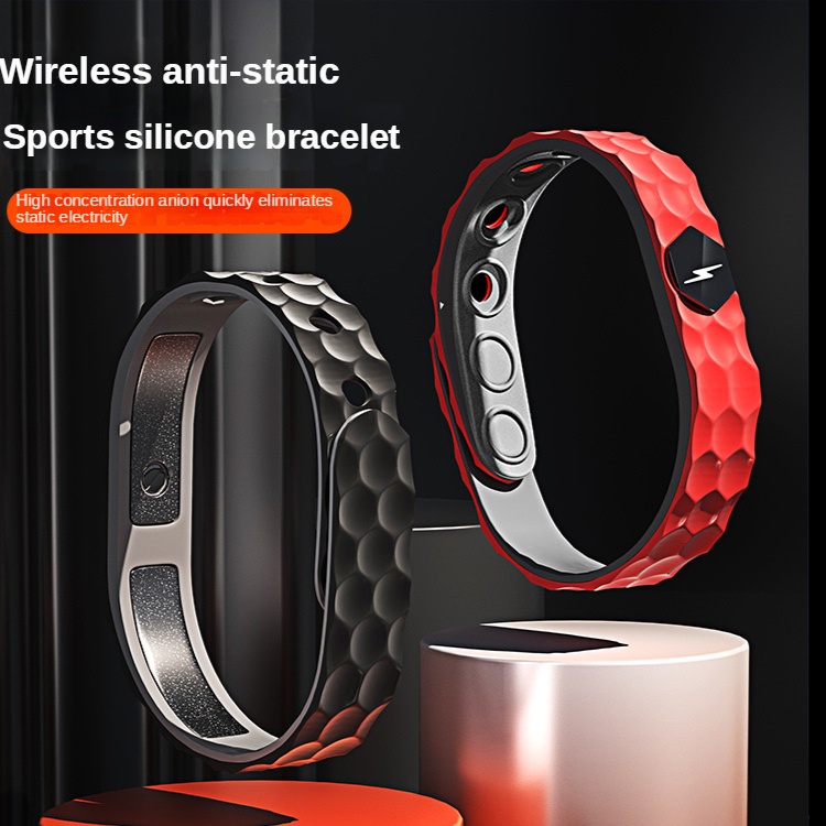 Novas Pulseiras Anti-Estáticas Alças De Pulso Eliminador Eletrostático De Íons Negativos Ajustáveis De