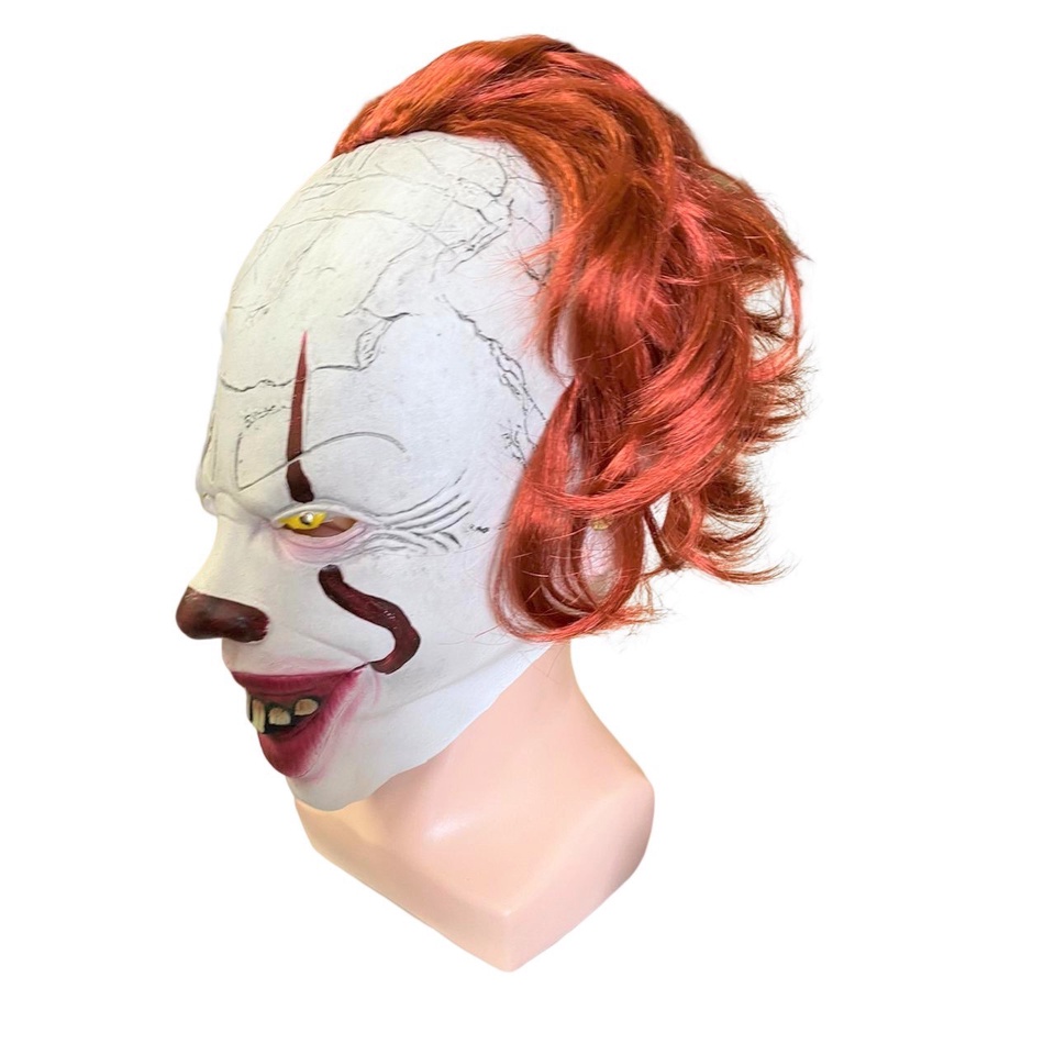 Máscara de látex de cabeça inteira, máscara realista e assustadora