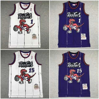 Raptores NBA Toronto No . 15 Vince Carter Jersey Bordado Denso Basquetebol Casual Wear Vest Esportivo Top Cidade Retrô Novo Desempenho Roupas De Treinamento