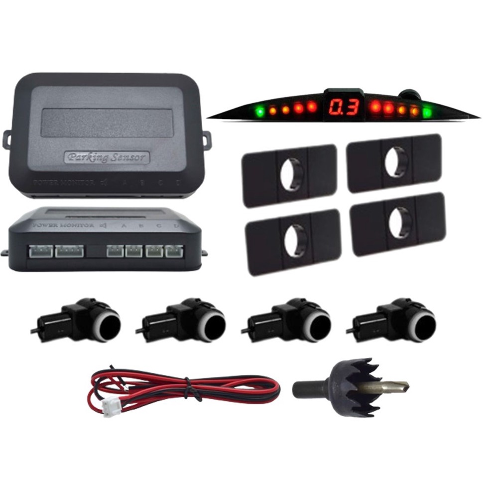 Sensor de Ré Estacionamento OEM Embutido Modelo Original na Cor Preto ...