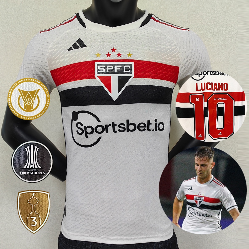 202324 Camisa do Sao paulo I Camisa Player Verson de Futebol Versão do