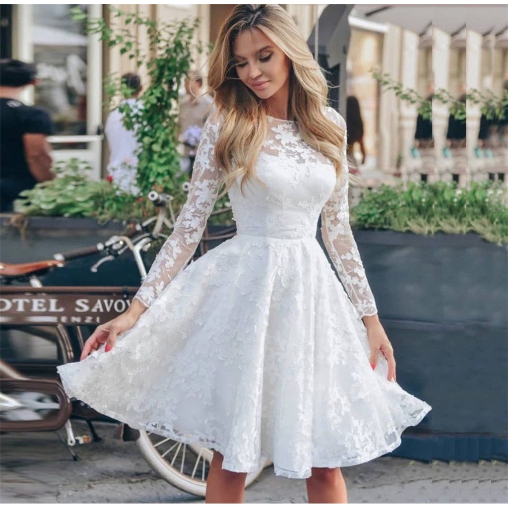 Vestido de Crochê Branco Princesa