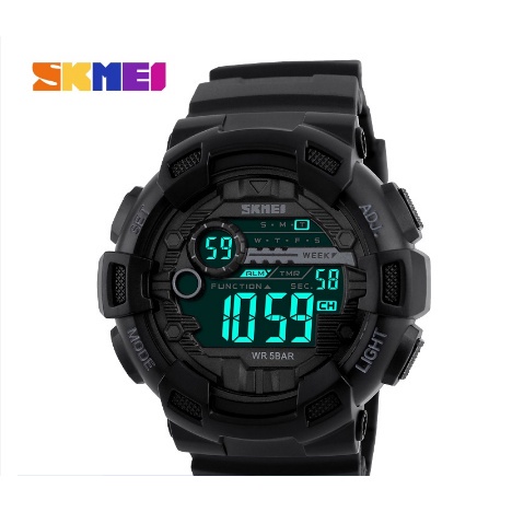SKMEI 1243 Relógio Eletrônico Esportivo Masculino à Prova D'água