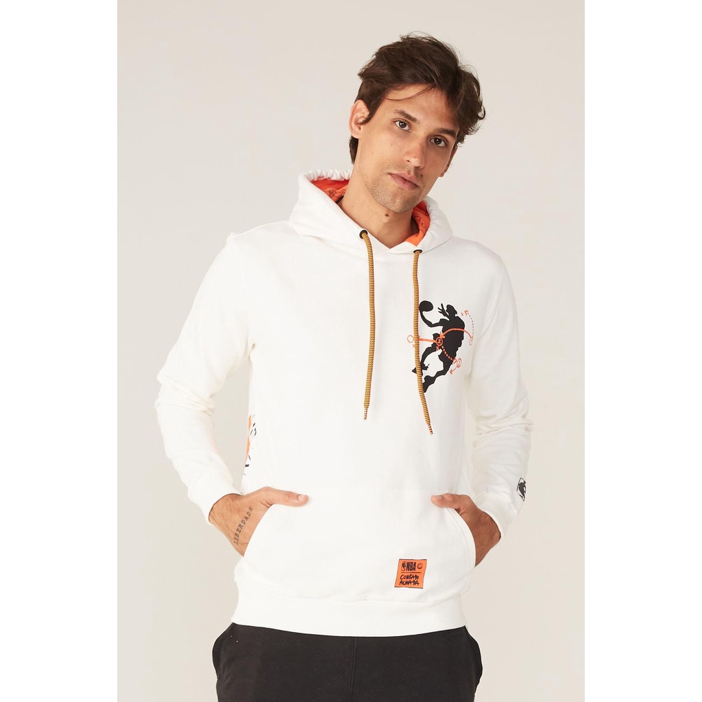 Moletom NBA Fechado Com Capuz Collab Conrado Almada Off White | Shopee ...