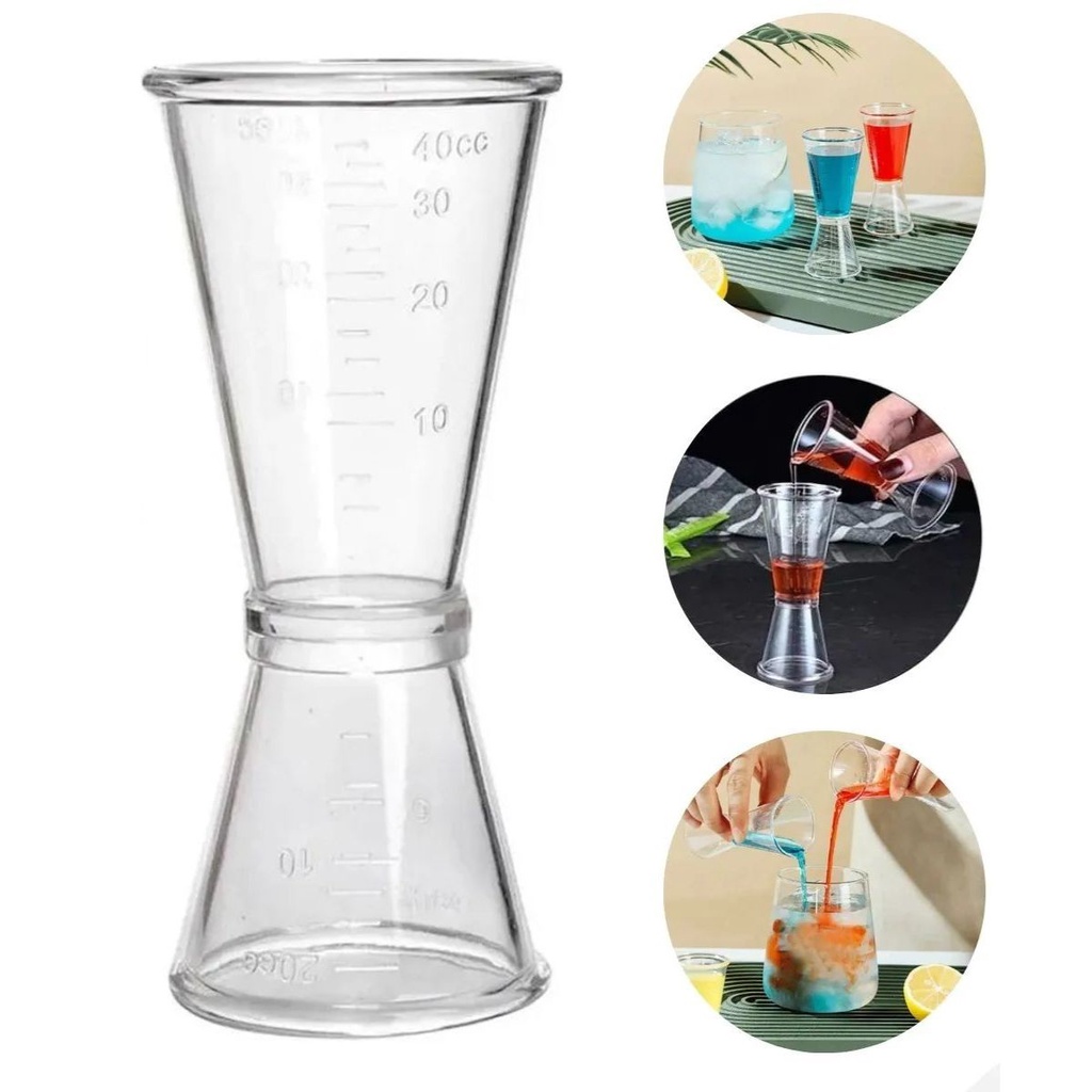 Medidor Dosador De Bebidas De Plástico Coquetel 20ml/40ml
