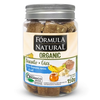 Biscoito Para Cães Fórmula Natural Organic Banana, Aveia e Mel - 150g