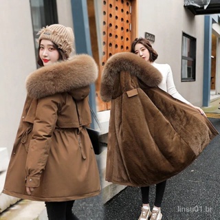2022 Casaco feminino com lã/capuz quente para neve/inverno