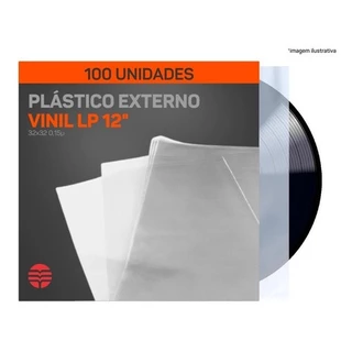 Plastico Vinil Lp Externo Grosso 0,15 - 100 Unidades em Oferta na Shopee