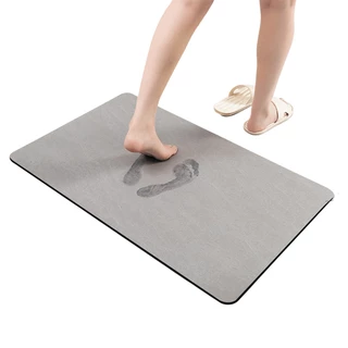 Tapete Banheiro Antiderrapante Impermeavel Diatomacea 60x40cm Absorvente Secagem Rapida