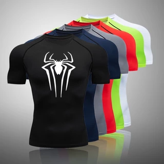 Academia Masculina dry fit Reflective Sports men's Camiseta Treinamento Spider-Man