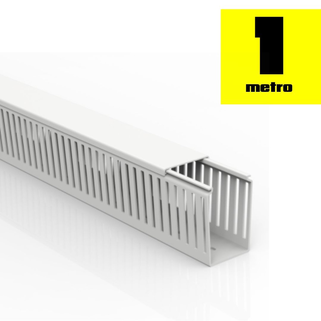CANALETA CALHA PVC 50X80MM - 97CM BRANCA - C05A | Shopee Brasil
