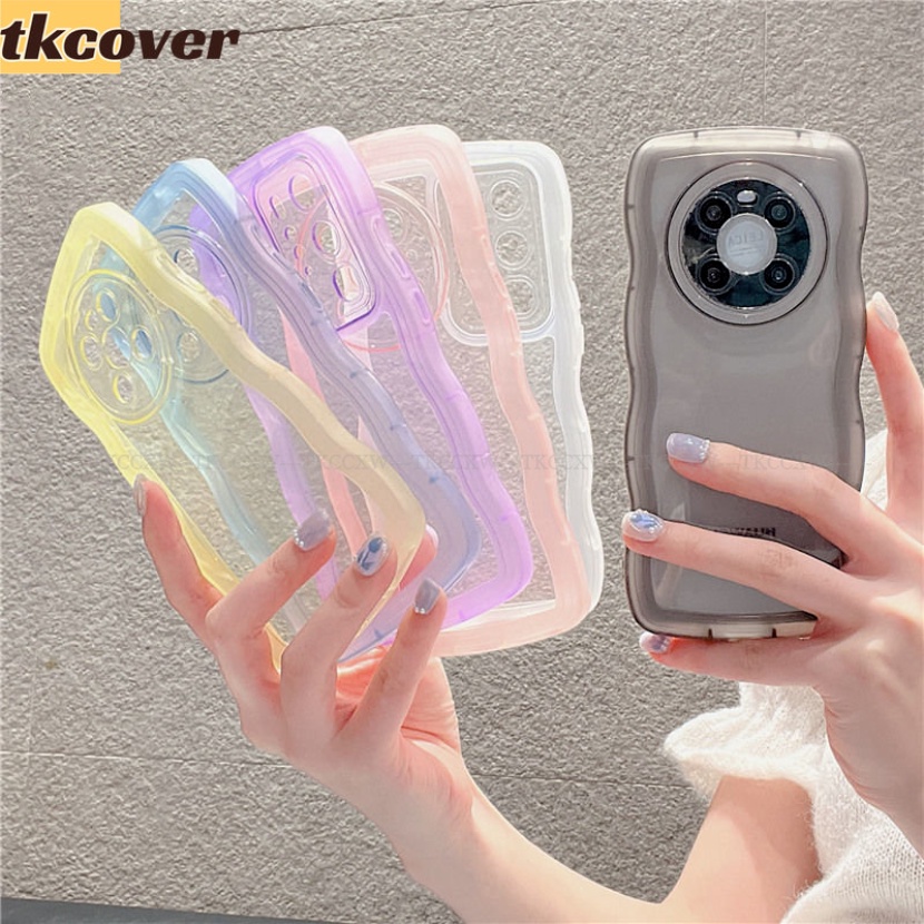 Caixa De Proteção Transparente À Prova De Choque Para Telefone Xiaomi 13 Pro 12T 13 Lite Poco X5 C55 X4 GT Civi 2 Capa Câmera De Silicone A Cores Wave