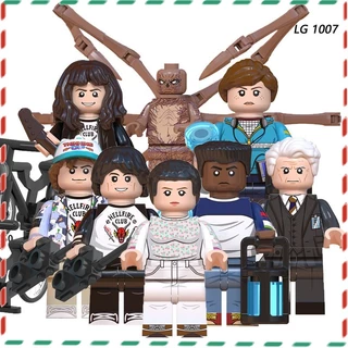 Brinquedos De Montagem Nano Modelo Para Crianças Histórias Estranhas Mike Dustin Brenner Blocos De Construção anime Minifiguras