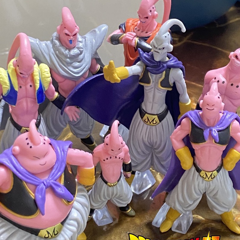 Action Figure Majin Boo Dragon Ball Lote com 8 Un | Todas as Transformações  de Majin Boo