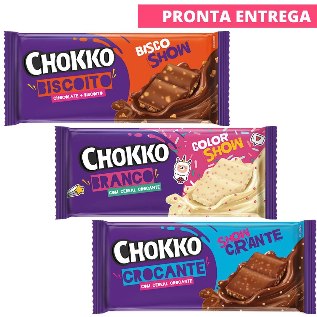 Barra de Chocolate Crocante Chokko 65g (Sabores) Páscoa - Arcor ...