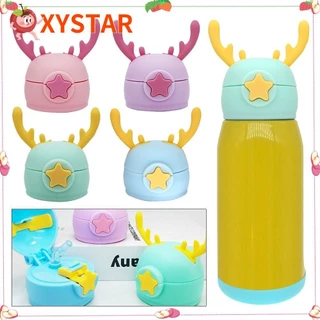 XYSTAR Tampa De Copo Infantil Reutilizável Com Garrafa Térmica De Palha Silicone
