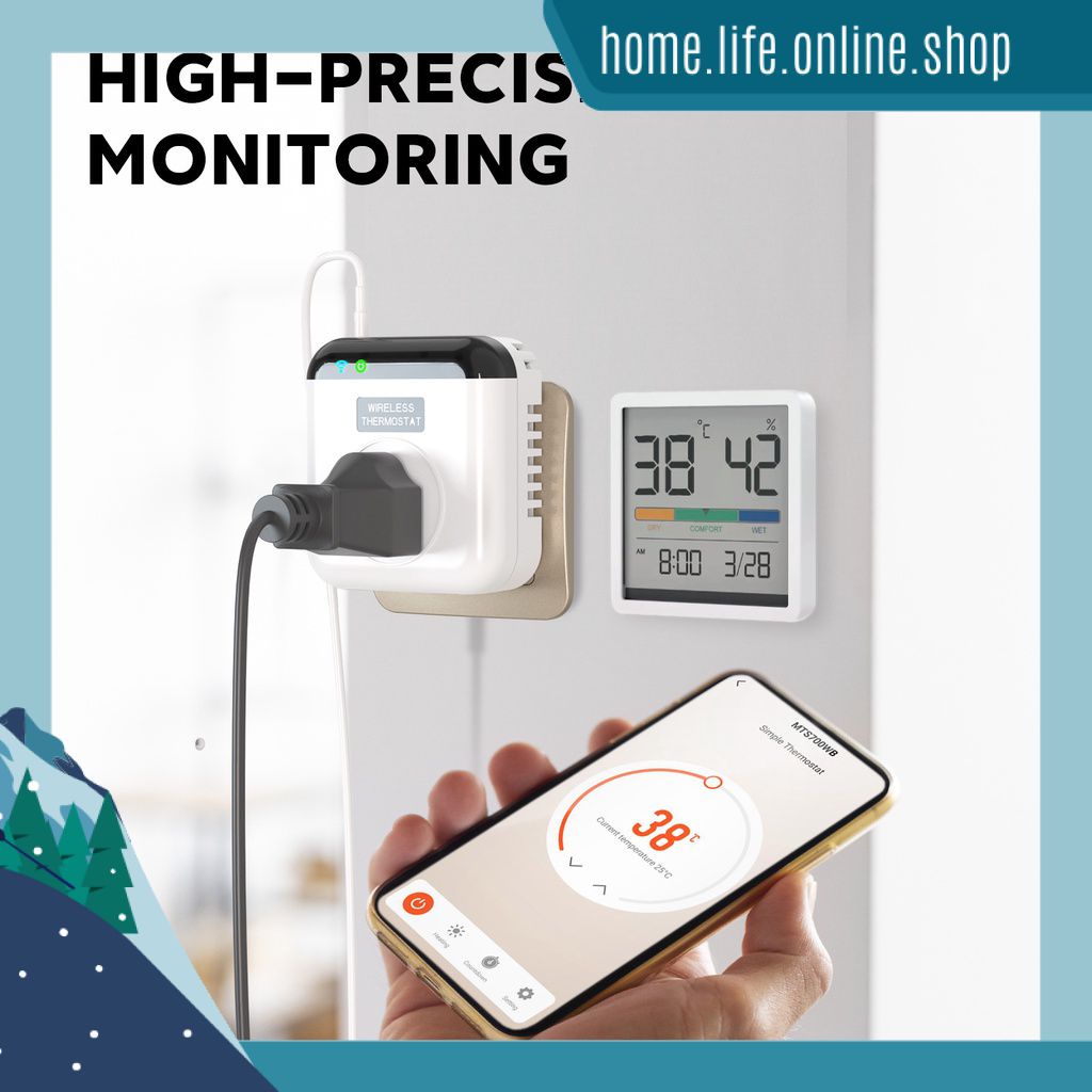 Per Smart WiFI Switch Monitoraggio Della Temperatura e 'Umidità 16A